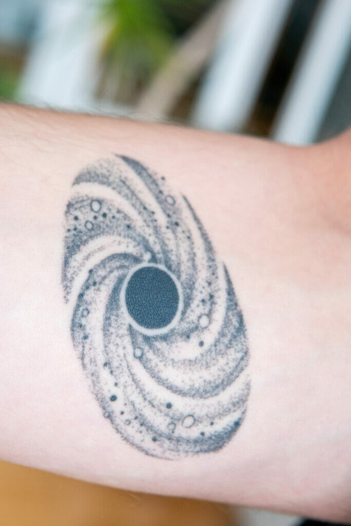 Black hole galaxy quasar tattoo by luismorton on DeviantArt