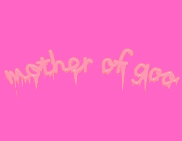 Goopy, dripping text, reading Mother of Goo