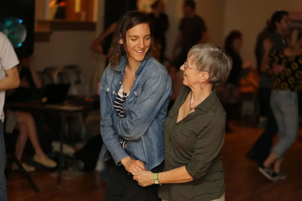 Dancers at a DalKing Swing Dance Society event