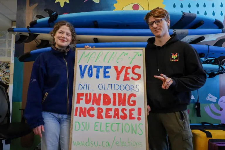 Dal Outdoors Society urges students to vote for funding increase in DSU election
