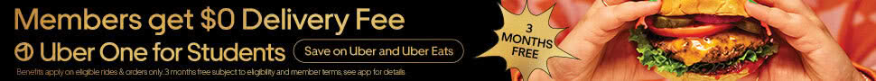 Uber One for Students: $0 delivery fee and 3 months free. Save on Uber and Uber Eats.