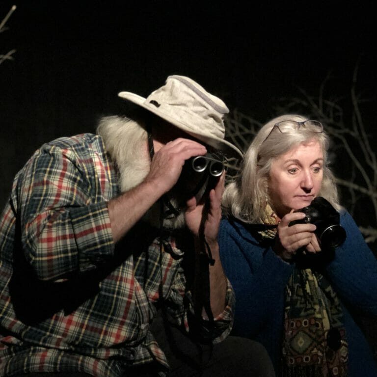 018730B3-402A-462C-80A6-9A01C229B5A0 In this image: Actors Lee J. Campbell and Sherry Smith rehearse a scene from Forest Town.