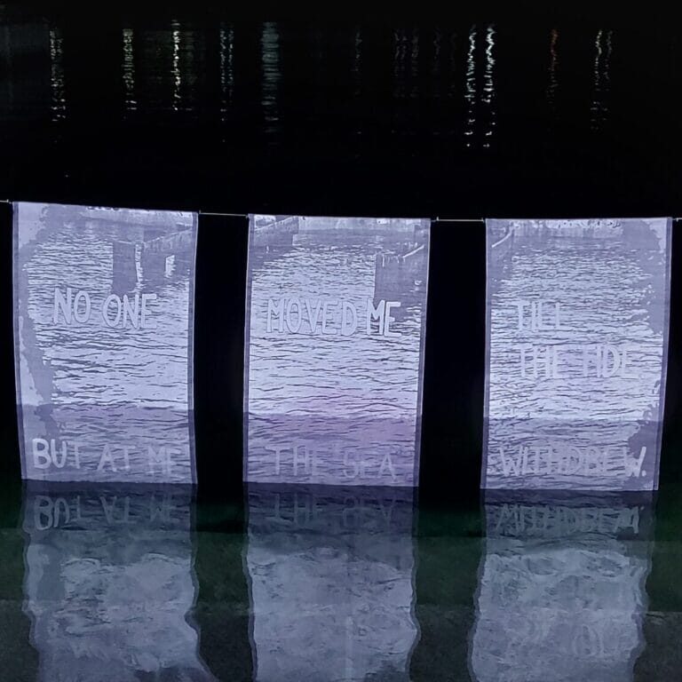 Nocturne exhibit “Till the Tide” by Jessie Fraser