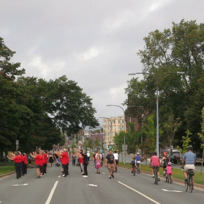 Bikers navigating bikers at Switch. (Photo via Switch Hfx Facebook page)
