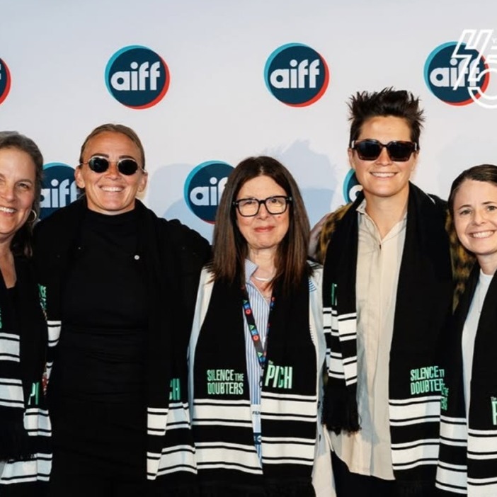 A group of attendees pose for a photo at the opening night of the Atlantic Film Festival at the Lord Nelson Hotel in Halifax, Nova Scotia, on Wednesday, Sept. 10, 2025. (Image courtesy of Atlantic Film Festival)