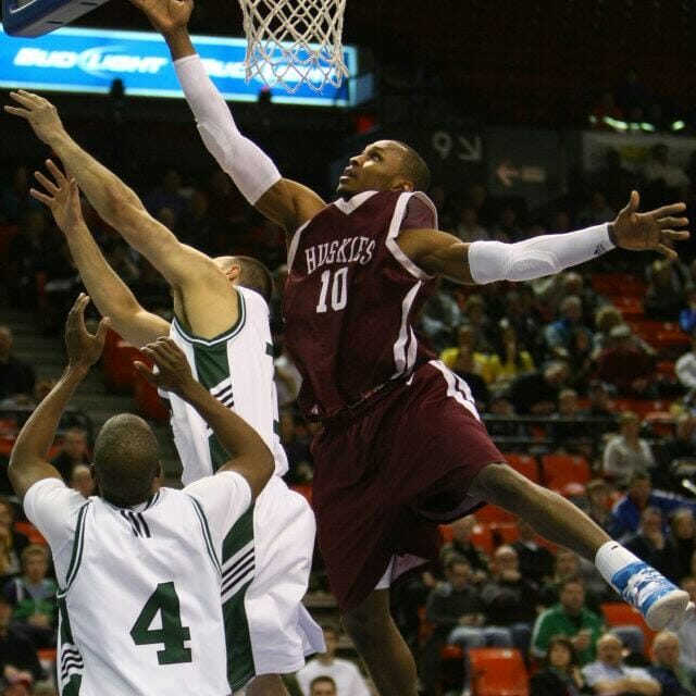 Saint Mary's Harry Ezenibe lets the ball go.