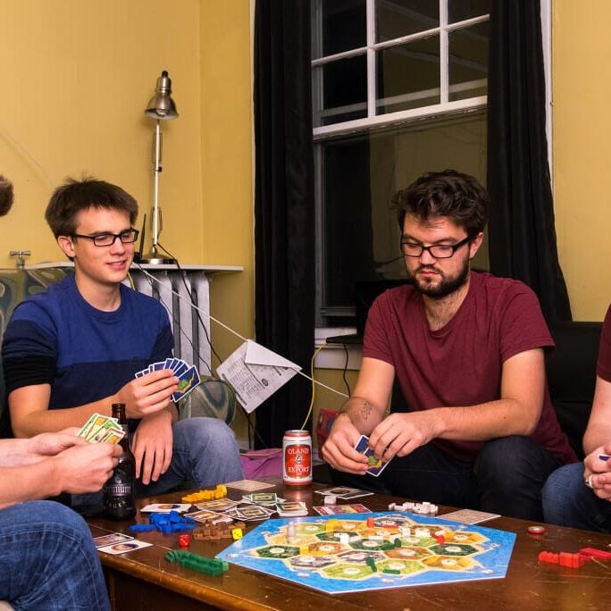 Board games, unlike cell phones, offer a tangible means of interaction with others (photo by Amin Helal)