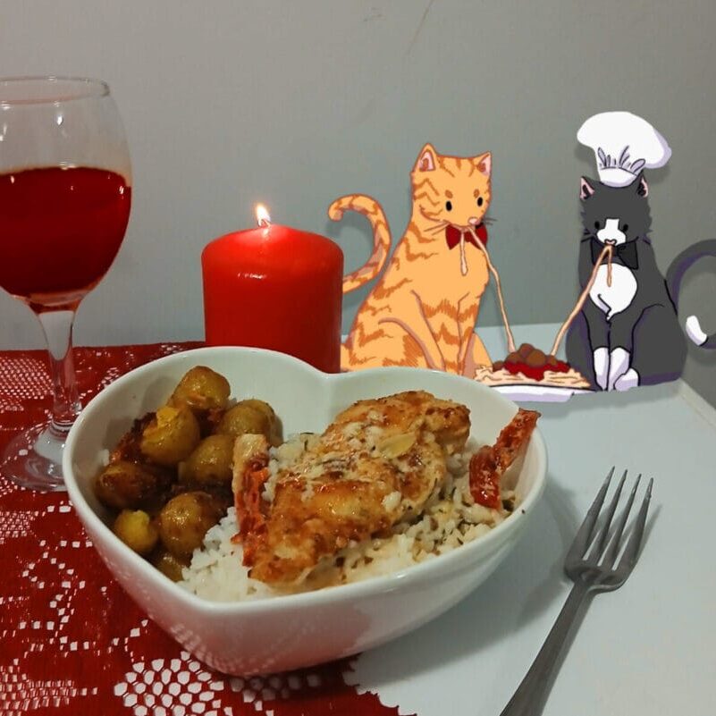 This Valentine’s Day, impress your date, or yourself, with this delicious blend of chicken, rice and potatoes. Image by Bryce Goodyear.