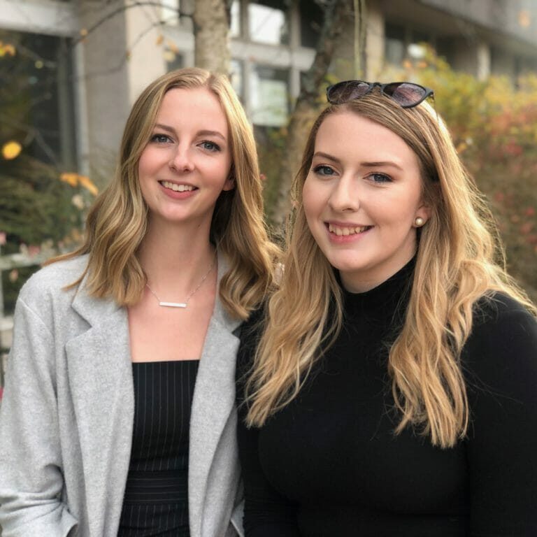 In this image: Sarah Dobson and Grace Evans.