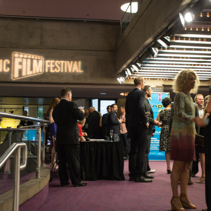 Atlantic Film Festival patrons gathered inside the Dalhousie Arts Centre. (Photo by Patrick Fulgencio)