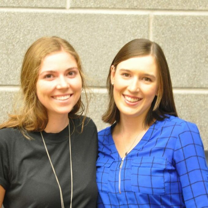 Charlotte Cowan (left), Courtney Edwards (right)