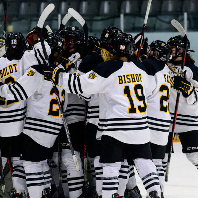 Halifax, Nova Scotia - Oct 26, 2022:  AUS Women's hockey between Dalhousie Tigers and Saint Mary's Huskies at the Halifax Forum in Halifax, Nova Scotia. (Trevor MacMillan/Dalhousie Tigers)