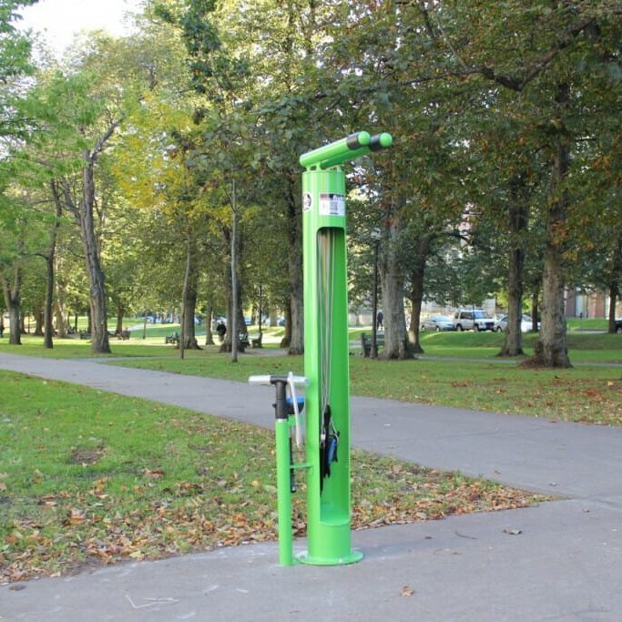 By the end of the year, six more bike stands will be installed across the HRM (photo by Deborah Ooman) 