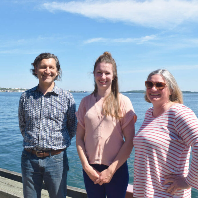 James Gunvaldsen Klaassen, Sarah McDonald and Genevieve Rondeau.