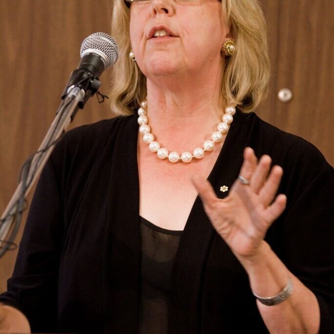 Elizabeth May was originally planning to speak at the rally in Ottawa.