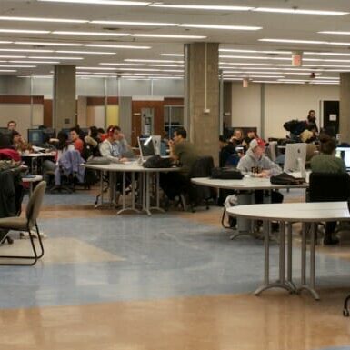Campus libraries provide access to class evaluations online. (Juliano Franz photo) Campus libraries provide access to class evaluations online. (Juliano Franz photo)