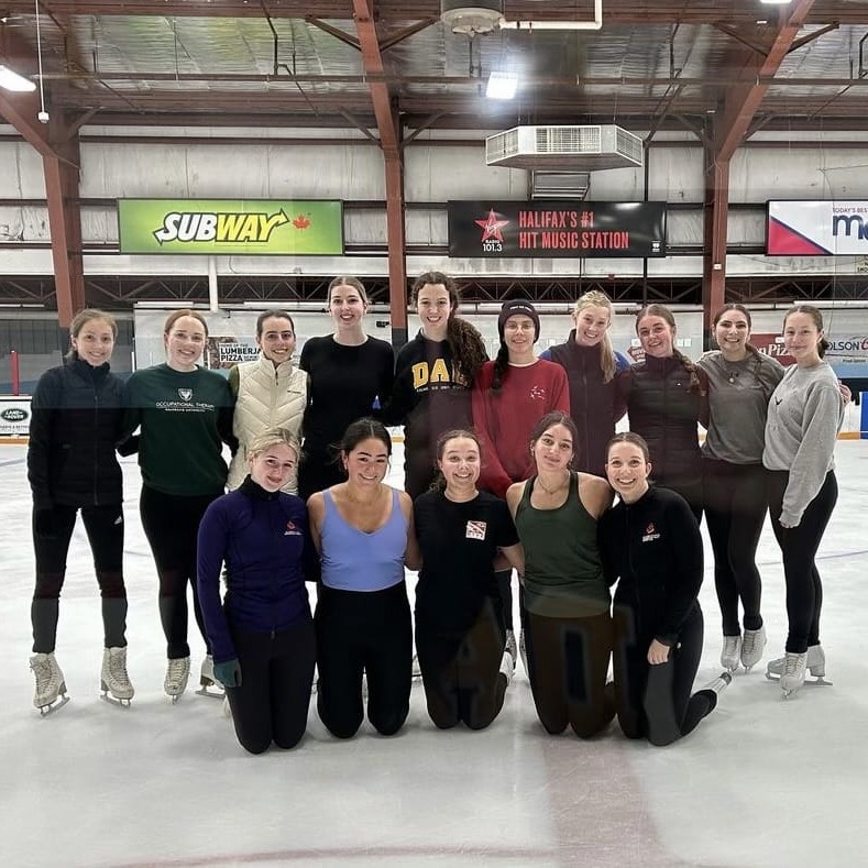 Members of the DKFSC at practice. The club welcomes skaters of all levels, whether they want to compete or skate recreationally. Image credit: Hannah Schneider