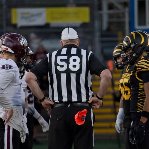 The Dalhousie Tigers men’s football team in action during a game at Wickwire Field in Halifax, Nova Scotia, on Saturday, Sept. 20, 2025. (Image courtesy of Dalhousie Tigers Football)