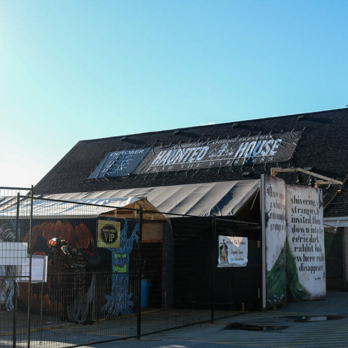 Haunted house at Alderney Landing.