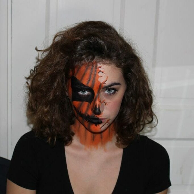 Halloween Make up Pumpkin 6_Laura Hardy Halloween Make up Pumpkin 6_Laura Hardy