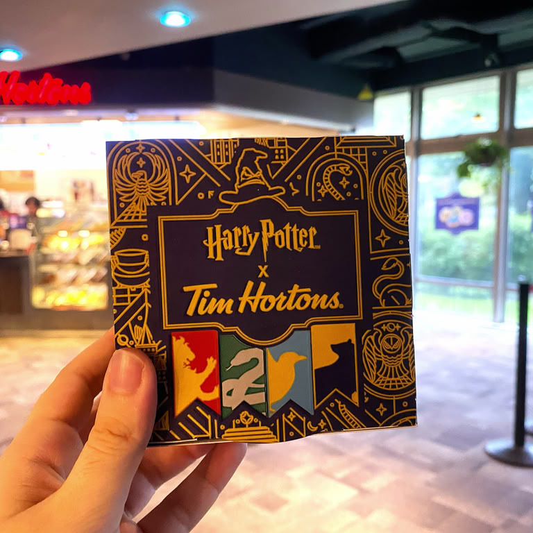 A limited-edition Tim Hortons Harry Potter doughnut box is pictured at Tim Hortons in the Student Union Building at Dalhousie University in Halifax, Nova Scotia, on Thursday, Sept. 4, 2026. (Mariana Luz/The Dalhousie Gazette)