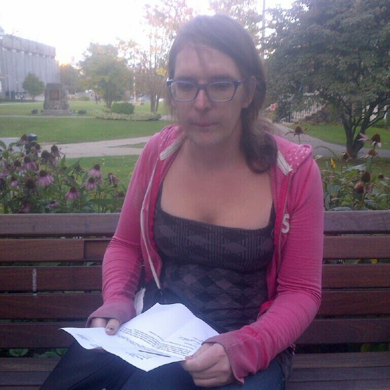 Jessica Dempsey holds a letter from the Nova Scotia Human Rights Commission telling her her human rights complaint has been denied. (Photo by Natasha MacDonald-Dupuis)
