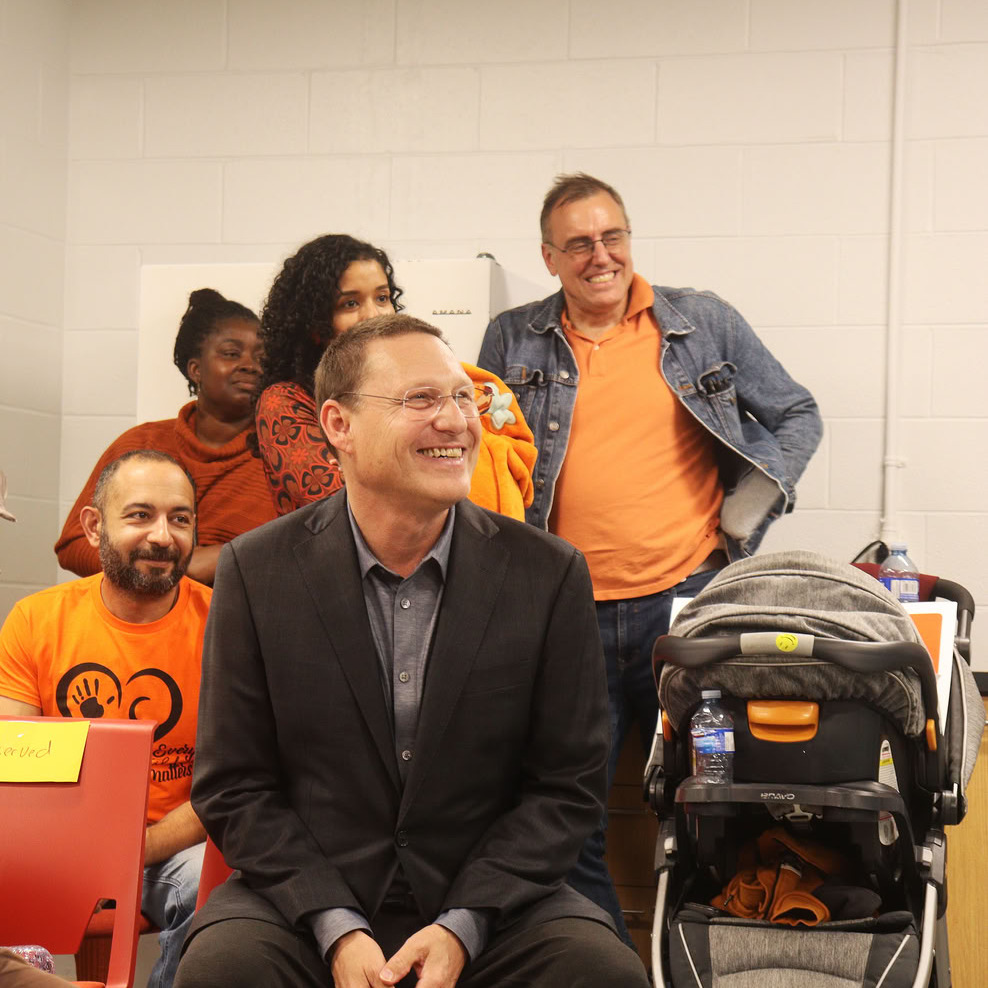 Federal NDP Leader Avi Lewis during his event at the Zatzman Sportsplex in Dartmouth, N.S. on Sept. 29, the last stop of his Atlantic Canada tour. (Dylan Follett/The Dalhousie Gazette)