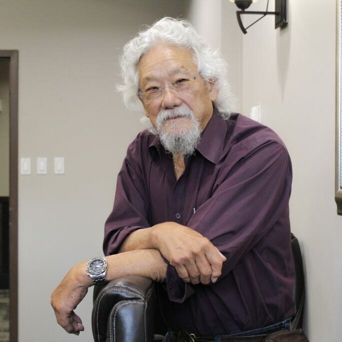 IMG_9252 In this image: Portrait of David Suzuki
