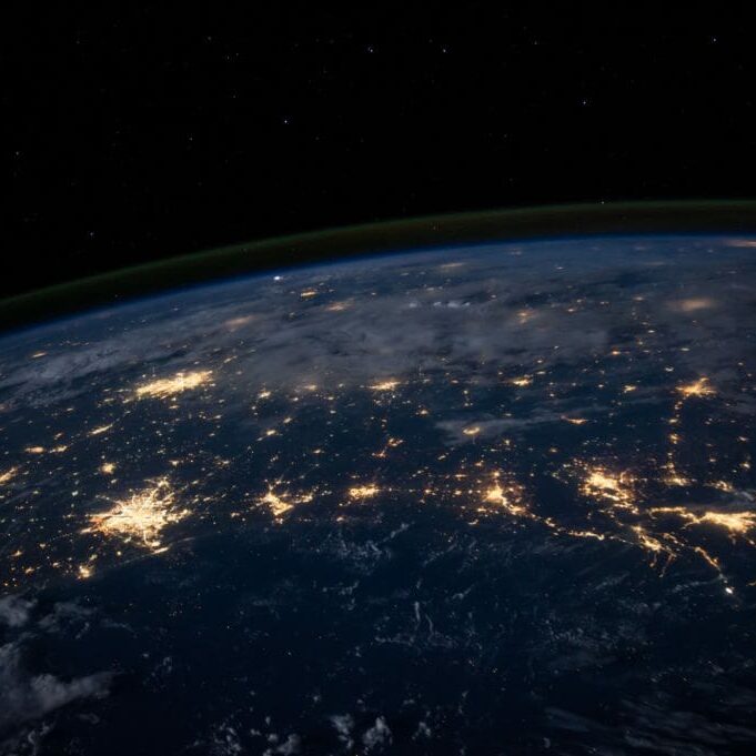 Photo of Earth from space.