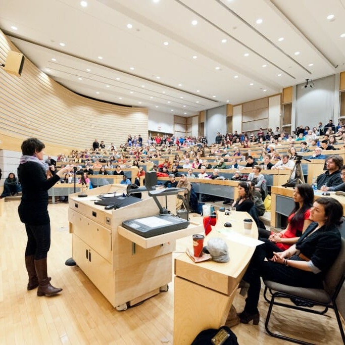 Halifax MP Megan Leslie addresses the Jan. 10 Idle No More teach-in. (Chris Parent photo)