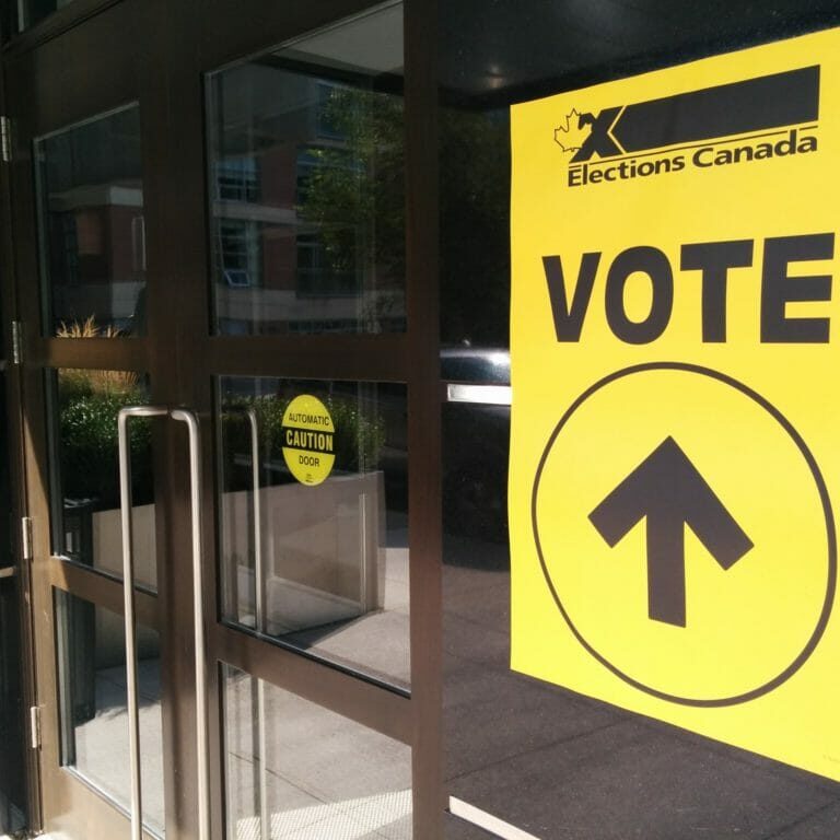 Increasedrateofstudentvoters_IshmaelN.Daro In this image: A Elections Canada polling station.