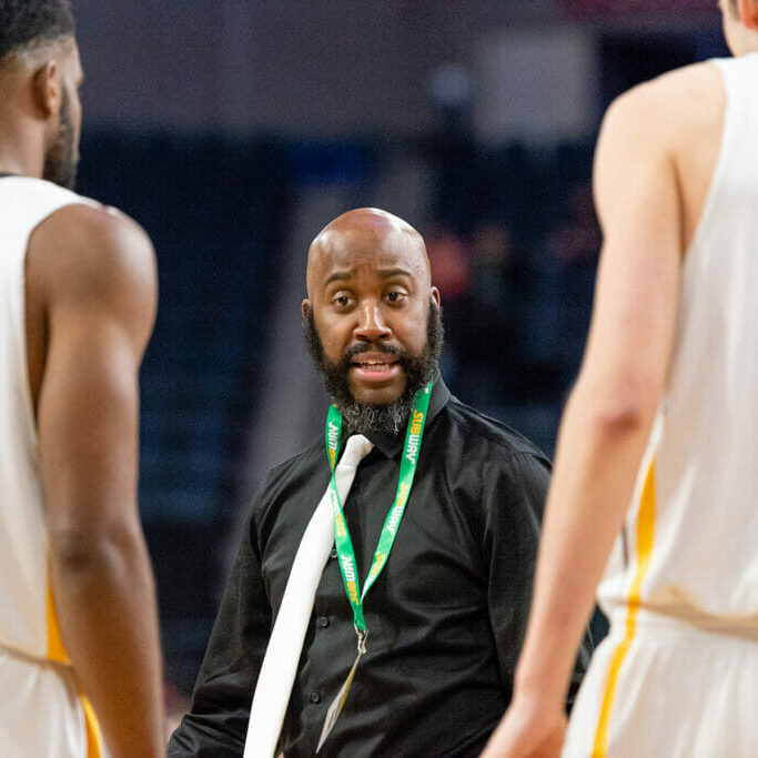 Interim basketball coach1_Trevor MacMillan During his time at Dal, Anton Berry has helped men's basketball capture five AUS gold medals. He hopes
to bring this winning pedigree to the Tiger’s women's basketball team. (Photo by Trevor MacMillan)