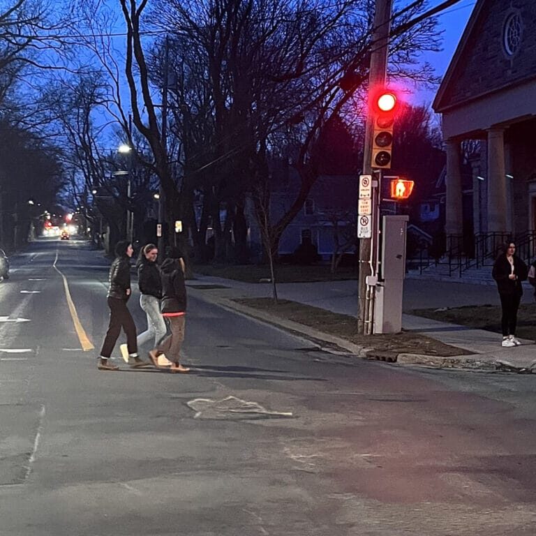 The pothole at the corner of Jubilee Road and Oxford Street on Friday, Mar. 31, 2023. The pothole, which had the most complaints of any pothole downtown, was repaired in September. Image by Jenna Olsen