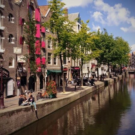Singing clock faces in the Amsterdam morning. (Photo supplied)