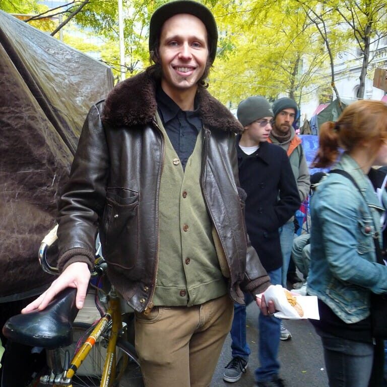 Wes Trexler helped organize the first attempt to take Central Park. Photo by Kat Pyne.