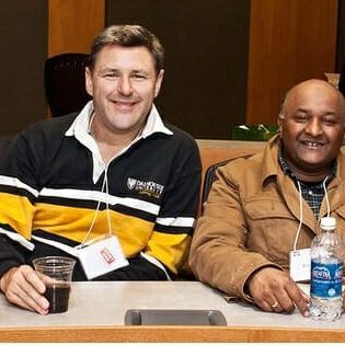 Jim Wilson, second from left, at a Dalhousie Alumni event.