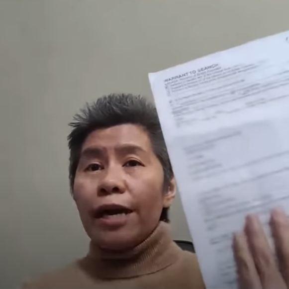 Romana Didulo seen in a YouTube video posted Nov. 29, 2021. (Screenshot/YouTube/Global News)