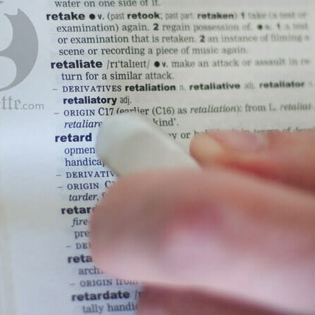 Word choice matters. Photo by Angela Gzowski