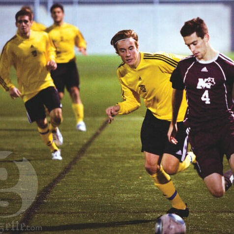 Men's soccer. Photo by Rob Grandy