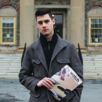 Nick Holland, co-editor-in-chief of The Watch. (Photo by Jasspreet Sahib)