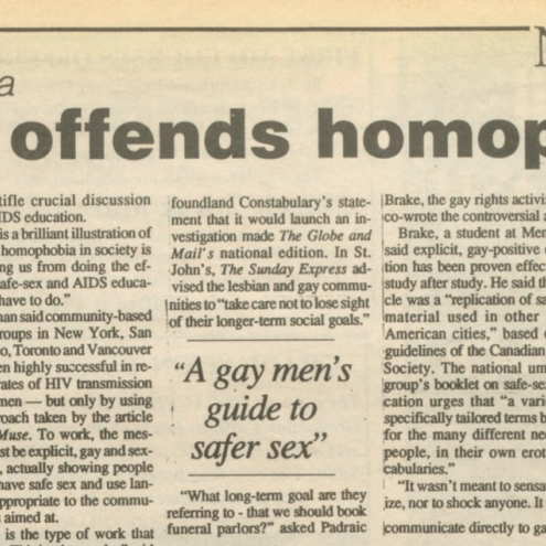 Controversial Gazette story, March 1991.