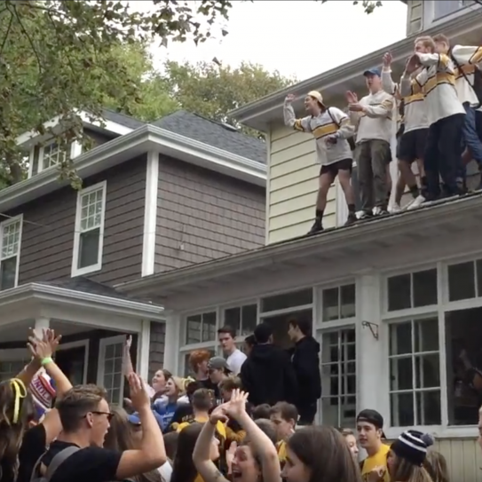 Still image from a video shot by Ross Andersen on Saturday Oct. 14 at about 12:20 p.m. 