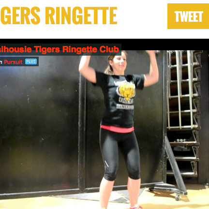 Snapshot from the Pursu.It webpage for the Dalhousie Ringette Club.  