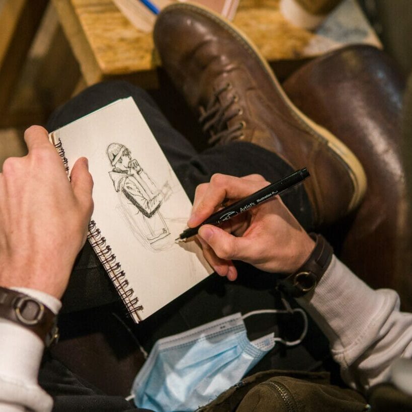 SlickSkills1_GeoffreyHoward Max Macaulay is a Halifax-based artist who has had videos of his artwork go viral recently, garnering an impressive 220K followers on his TikTok @slick.skills. (Photo by Geoffrey Howard)