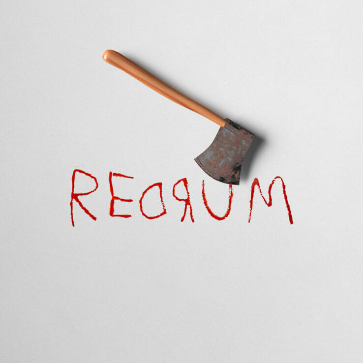 In this image: The poster for Stephen King's The Shining.