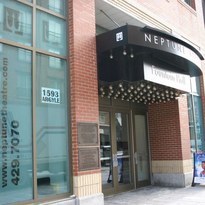 In this image: Neptune Theatre.