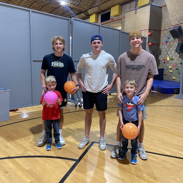 Tigers Play Students at Tigers Play pose for a photo at the Dalplex in Halifax, Nova Scotia, on Sunday, Sept. 21, 2025. (Image courtesy of Allison Redfern)