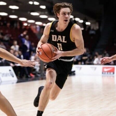Keevan Veinot has big shoes to fill this season Keevan Veinot Dal basketball leader