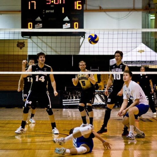 Men's Volleyball scores. Photo by Paul Balite.