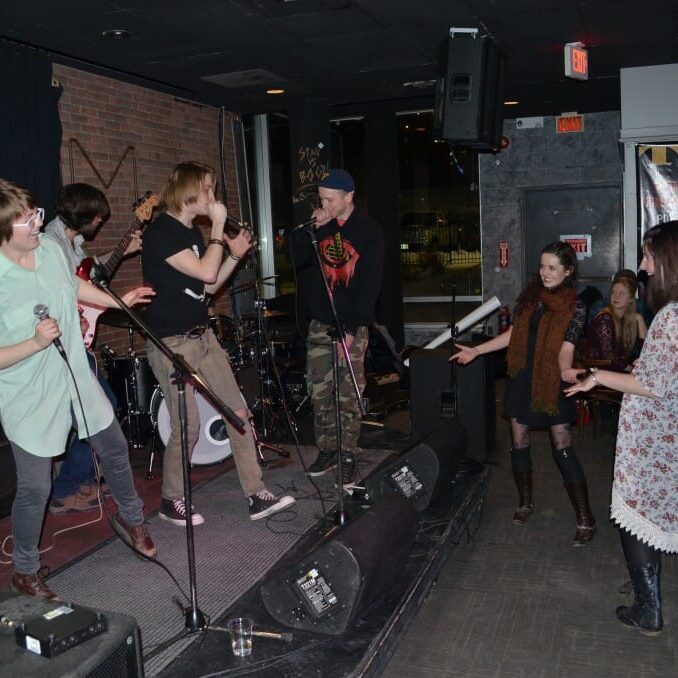 Six local bands fought to the bloody end for a cash prize and chance to play at the World Curling Championship • • • Photo by Mat Wilush